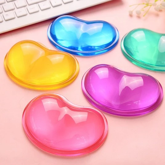 Mouse Wrist Pad Creative Heart-shaped Transparent Cute