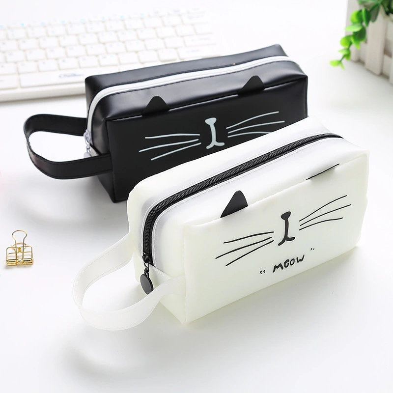 Creative Cartoon Black And White Zip Pencil Pouch