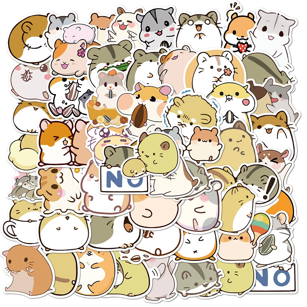 Non-infringement Cute Cartoon Animal Hamster Graffiti Stickers Waterproof