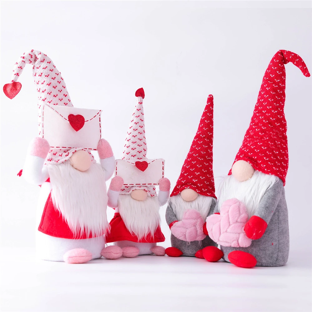 Rudolph Valentine's Day Doll Ornaments