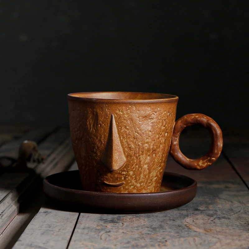 Literary And Creative Handmade Large-capacity Latte Coffee Cup