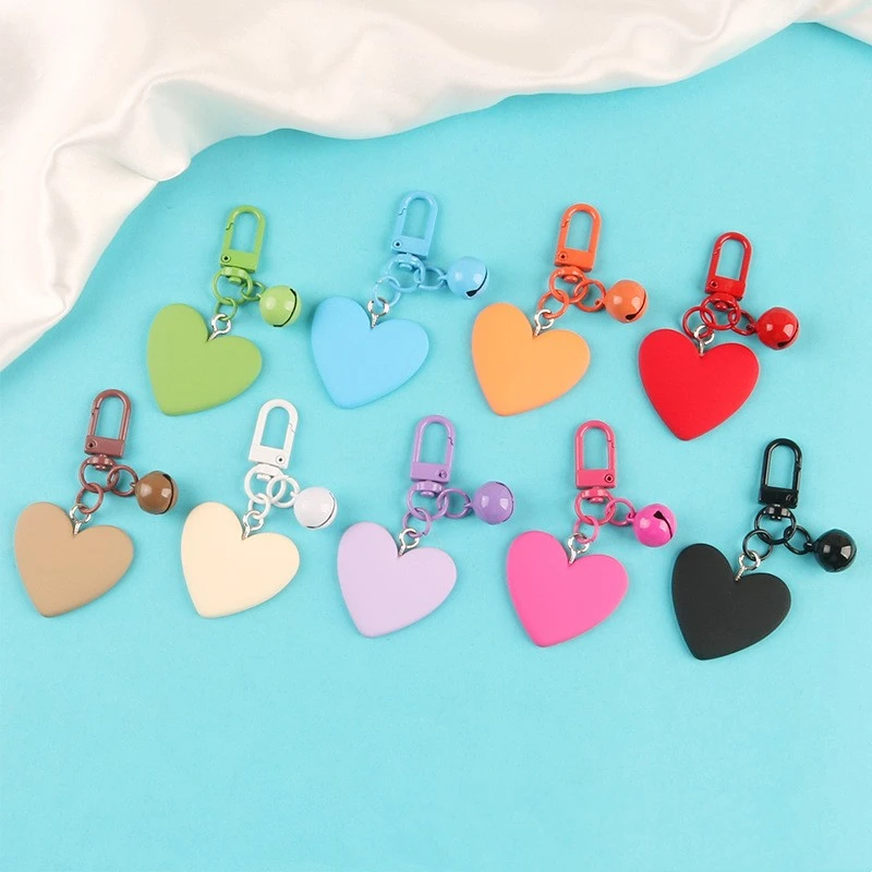 Bell Love Key Ring Pendant Colorful Resin Accessories Hanging Ornaments