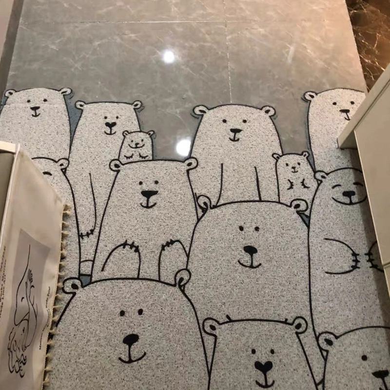 Cartoon Entrance Door Silk Ring Foot Mat