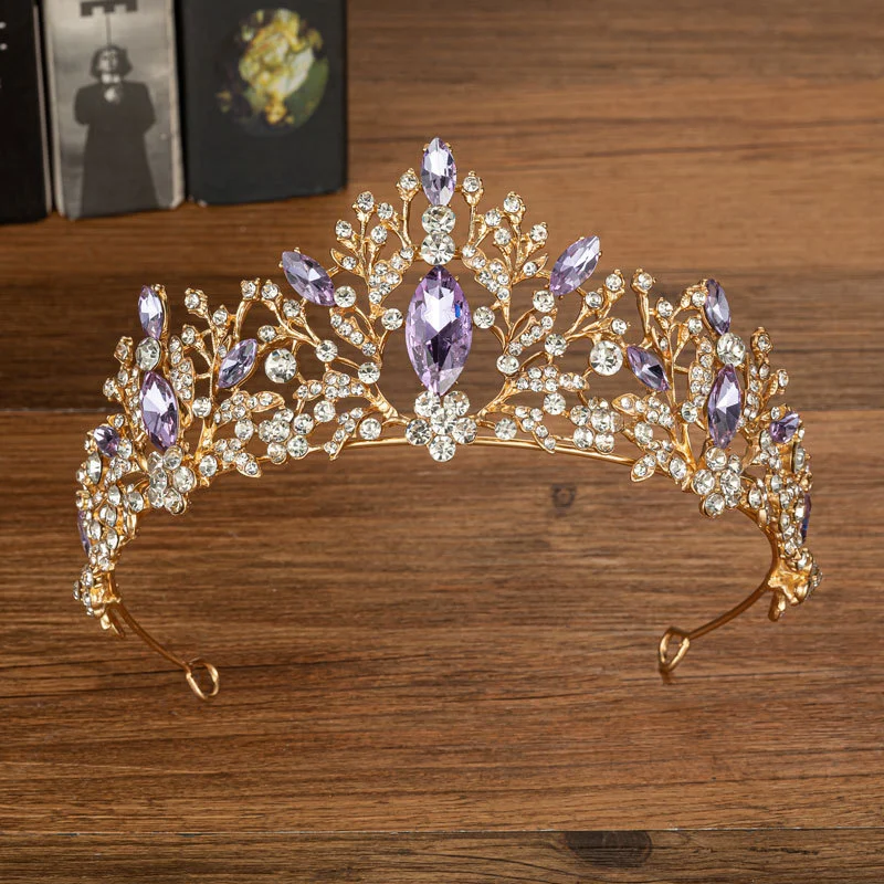 Alloy Inlaid Fashion Rhinestone Crown Ball