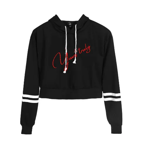 Women High Waist Hooded Sweater