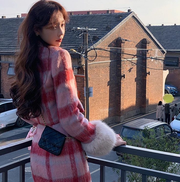 Christmas Small Fragrant Wind Suit Skirt