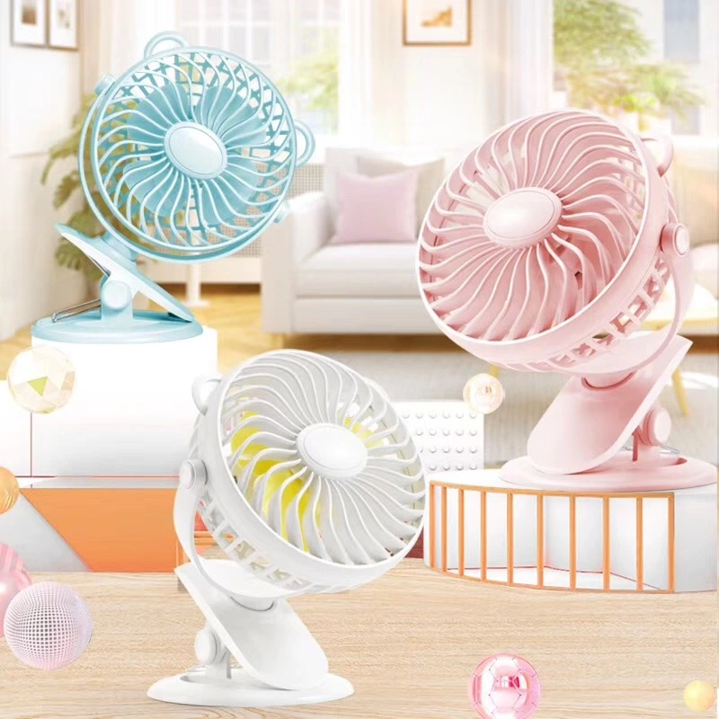 Portable Handheld 360 Silent Stroller Clip Small Fan