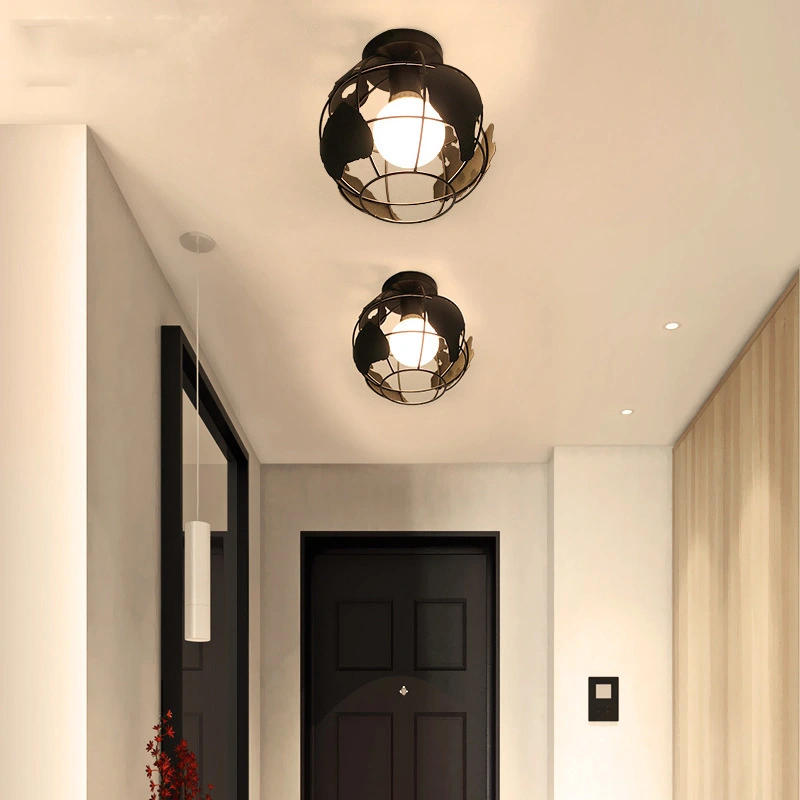 Iron Ceiling Lamp For Entrance Cloakroom Exhibition Hall