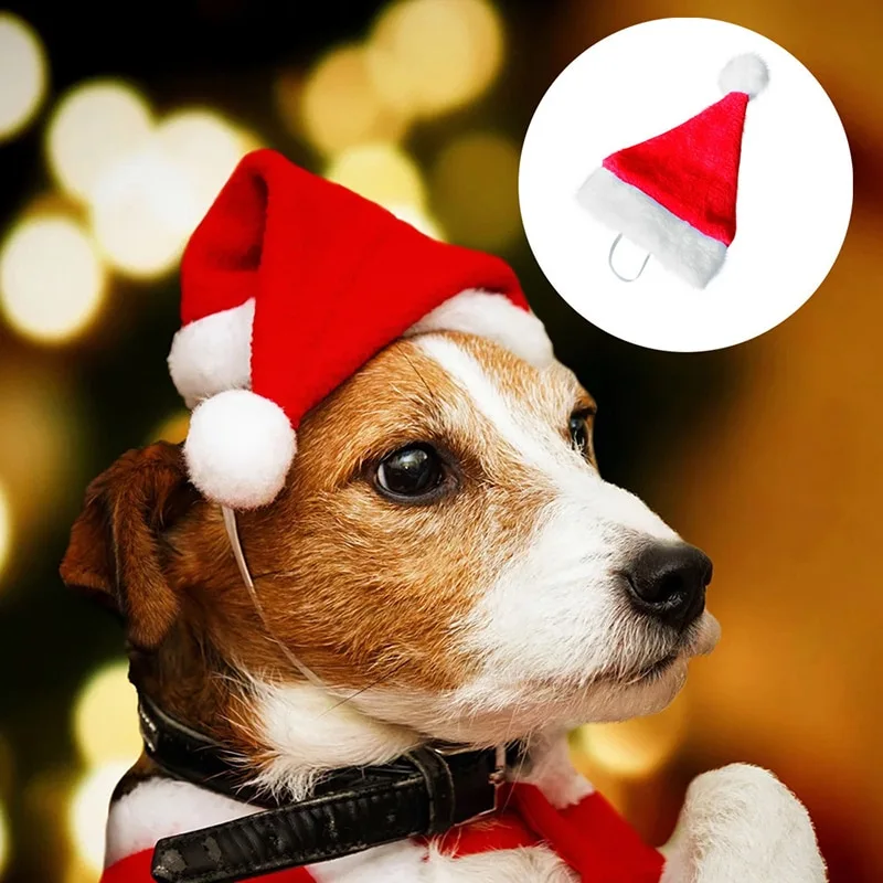 High-end Plush Holiday Decoration Pet Hat