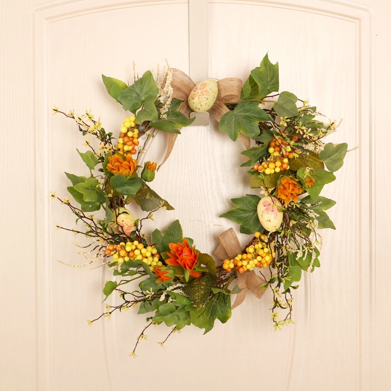 Resurrection Egg Decorative Wreath Home Simulation Flower Wreath