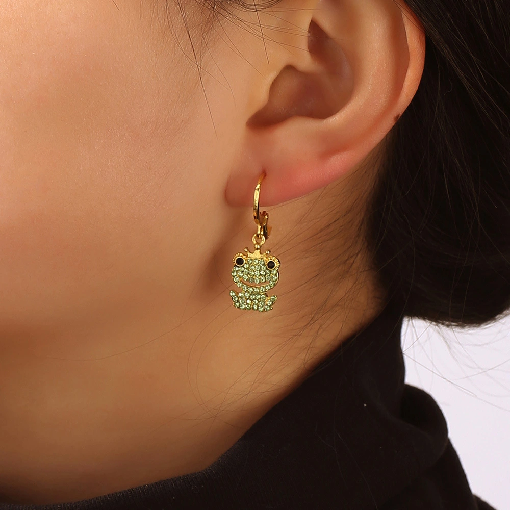 Creative Ethnic Temperament Earrings Smile Drill