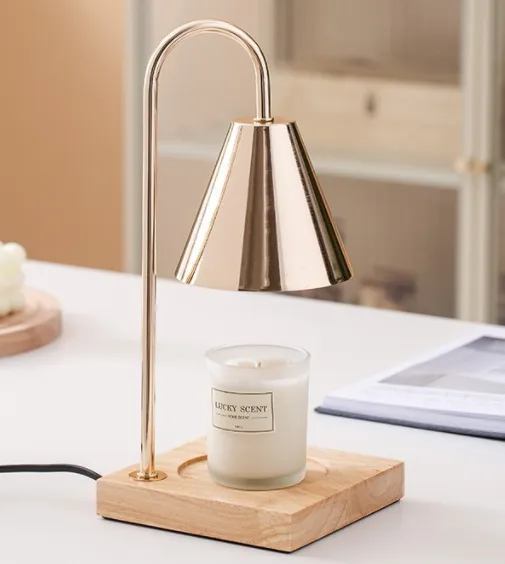 Bedside Wooden Atmosphere Melting Wax Lamp