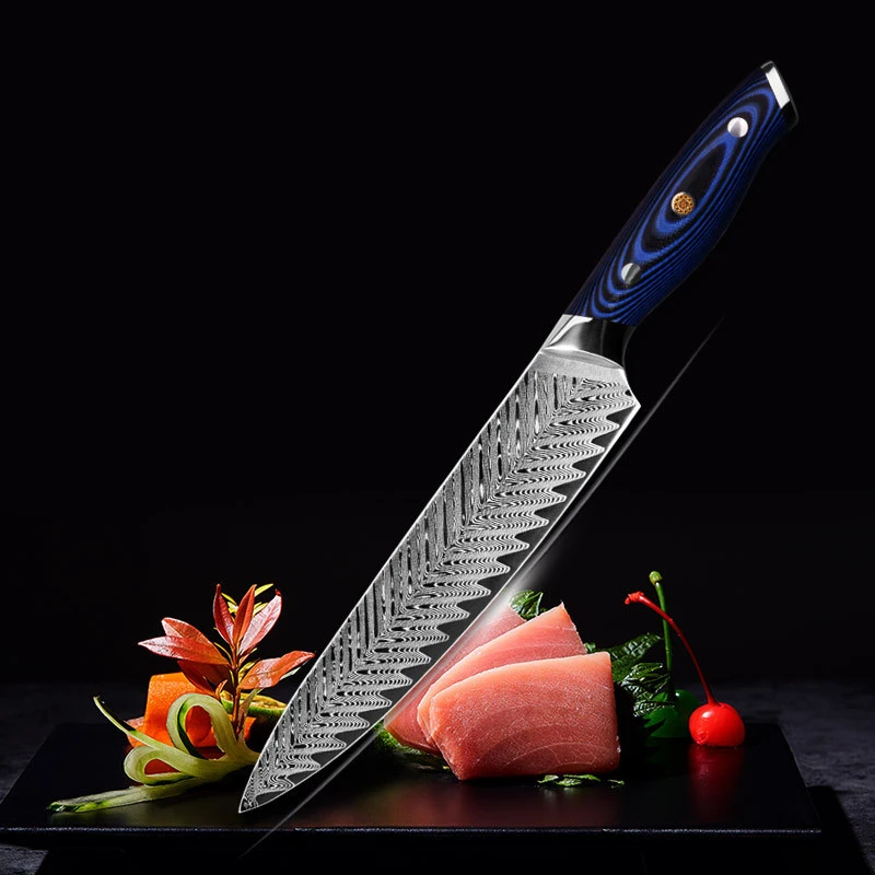 Damascus Stainless Steel Chef's Knife For Home Use