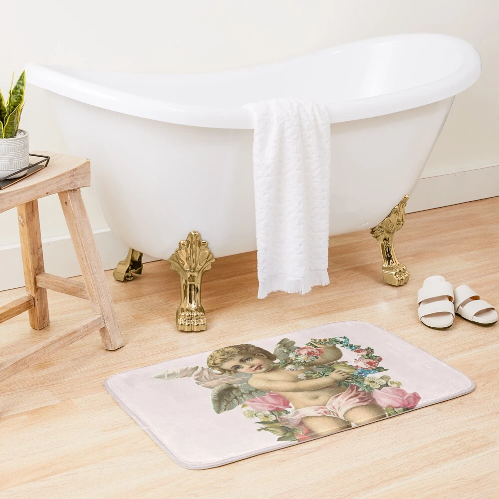 Absorbent Floor Mat At The Door Of Household Toilet