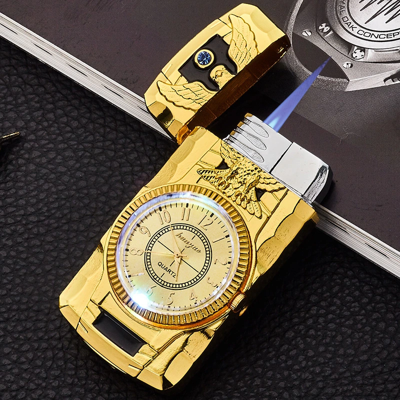 Luxury Gold Watch Colorful Lighter Turbocharged Lighter