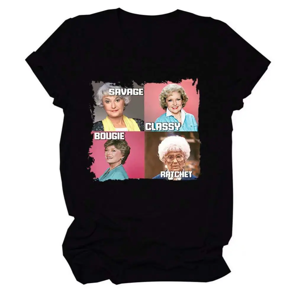 Creative All-match Women's Printed Short-sleeved T-shirt