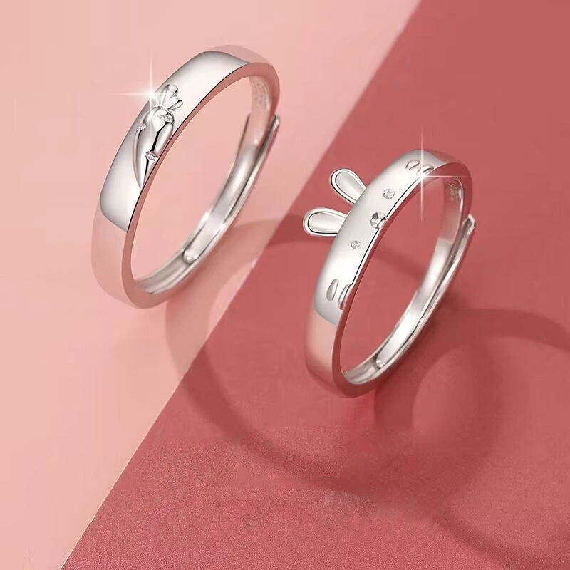 Rabbit And Carrot Ring For Men And Women