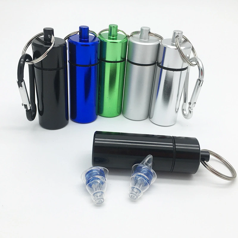 Round Alloy Cartridge Waterproof Sealed Metal Earplug Can Small Cartridge Aluminum Bottle