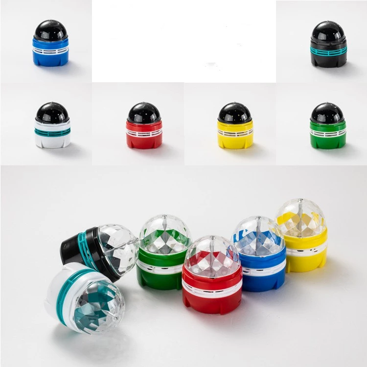 Colorful Rotating Stage Lights Mini Crystal Disco Ball Ambience Light