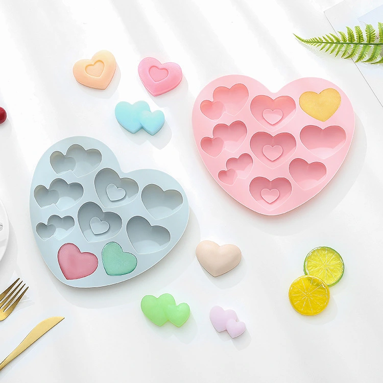 Love Jelly Pudding Mousse Cake Cartoon Silicone Mould