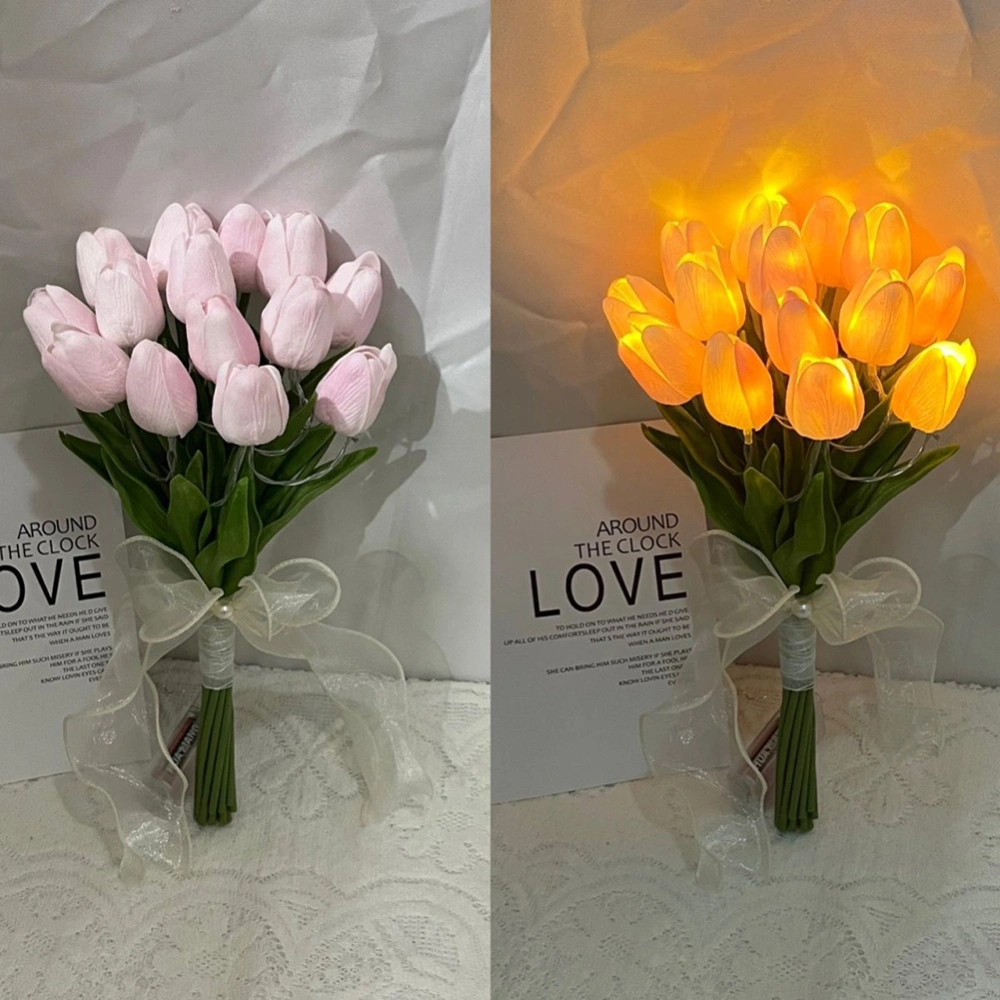 Flashing Tulip Holding Flower Decoration