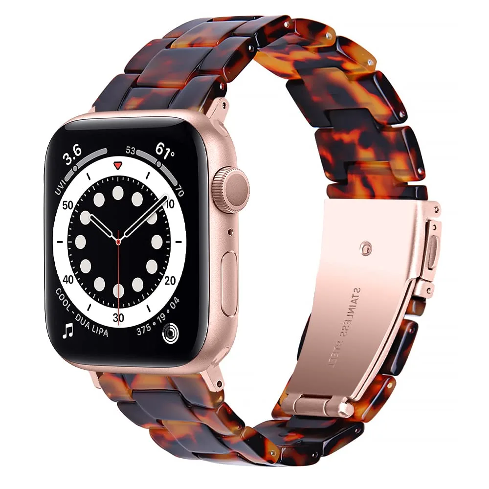 OCEBEEC Resin Bands Compatible with Apple Watch 38mm 40mm 41mm 42mm 44mm 45mm 49mm, Light Resin Strap Bracelet Replacement for iWatch SE Series 9/8/7/6/5/4/3/2/1 Ultra 2 Women