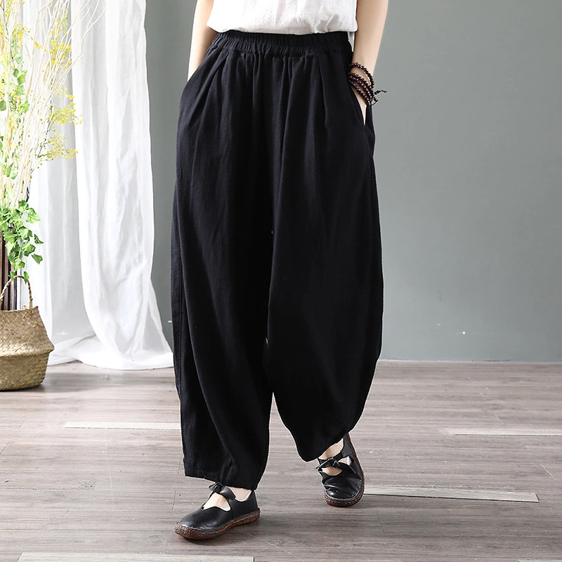 Women's Loose Casual Plus Size Radish Pants