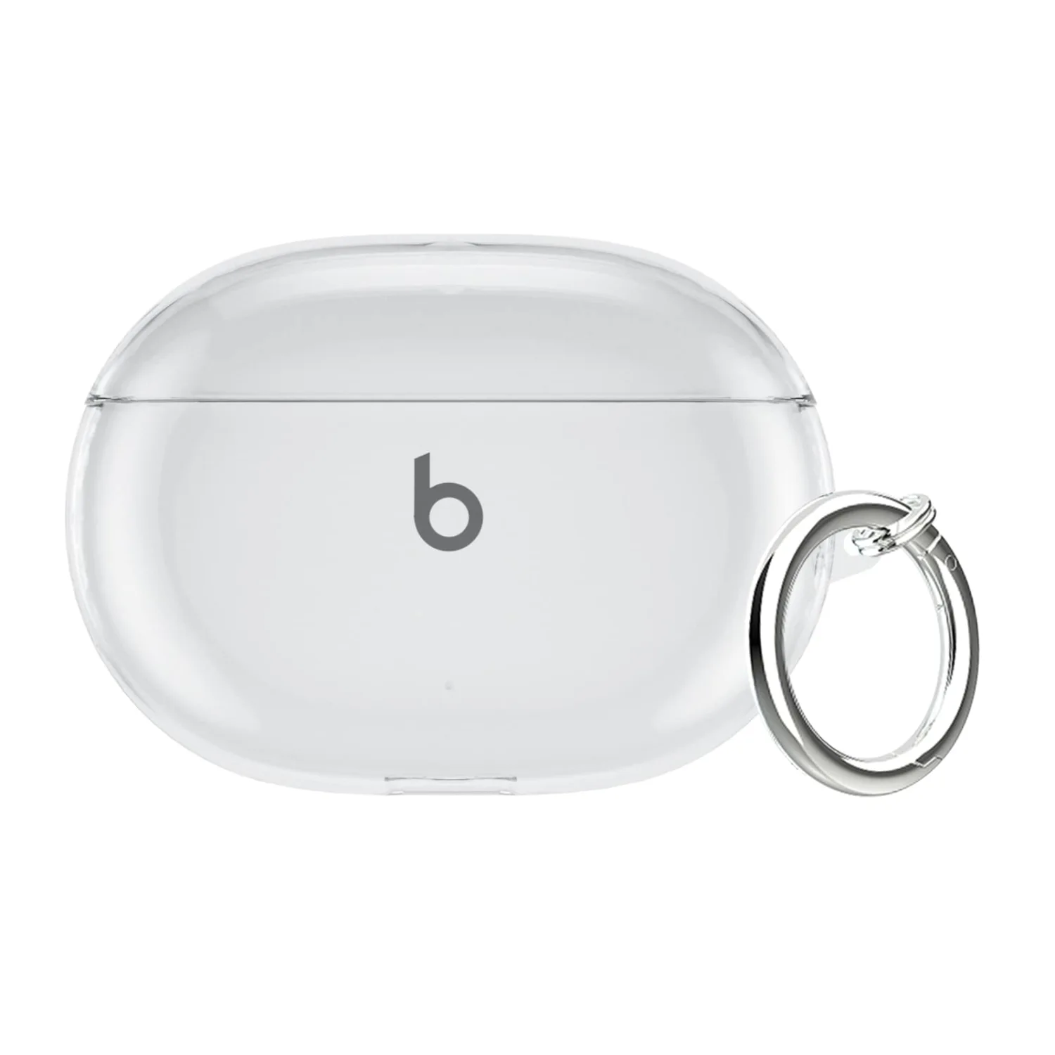 for Beats Studio Buds Plus Case Clear 2021,for Beats Buds Cover 2023,Full Protective Soft TPU for Beats Studio Buds+ with Carabiner-Clear