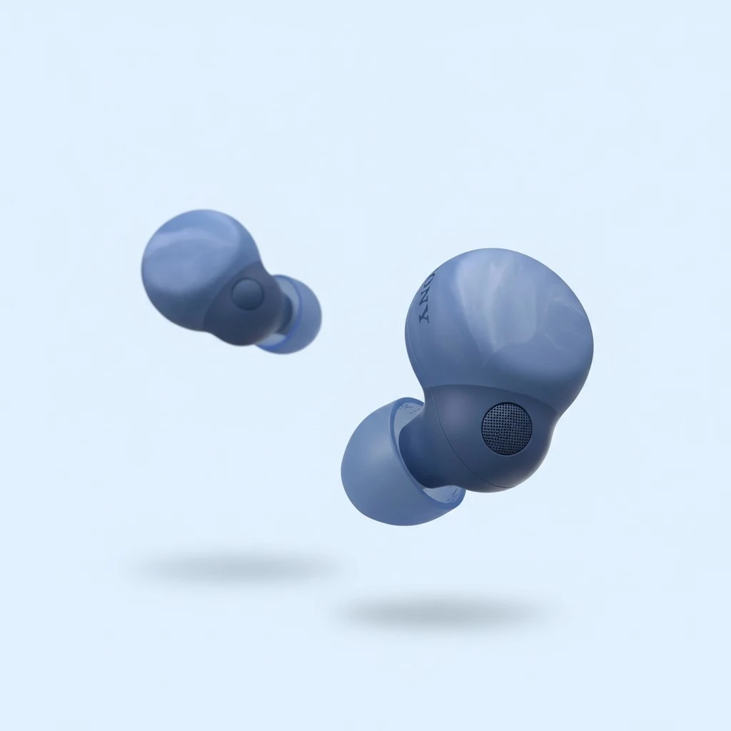 Sony LinkBuds S Truly Wireless Noise Canceling Earbud Headphones with Alexa Built-in, Bluetooth Ear Buds Compatible with iPhone and Android, Earth Blue