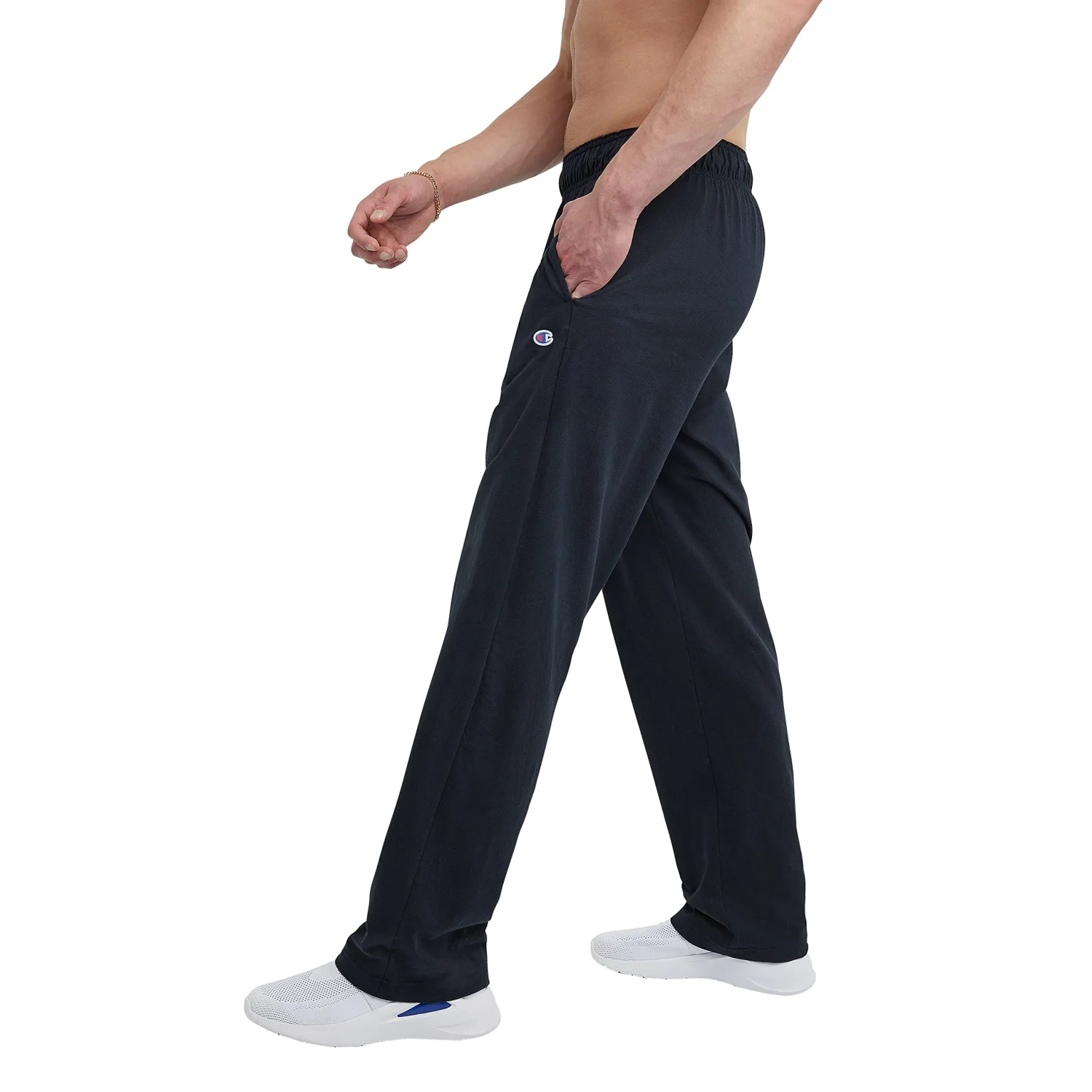 Champion Men's Pants, Everyday Cotton Pants for Men, Open Bottom Pants (Reg. Or Big & Tall)