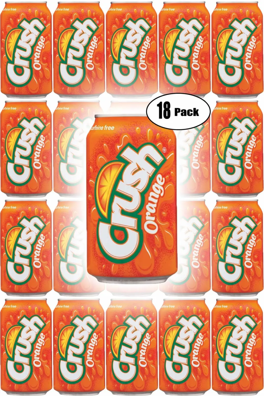 Crush Orange, 12 Fl Oz Can (Pack of 18, Total of 216 Oz)