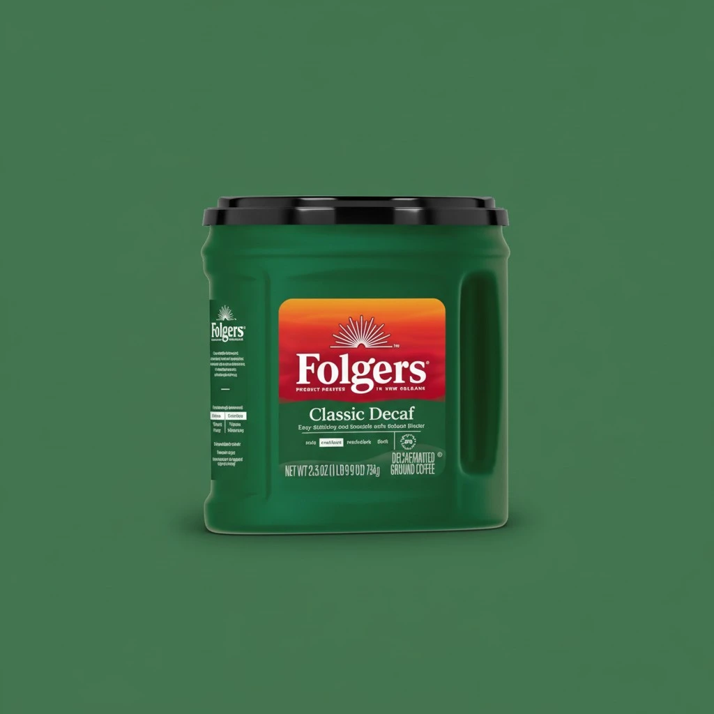 Folgers Classic Decaf Medium Roast Ground Coffee, 25.9 Ounces (Pack of 6)
