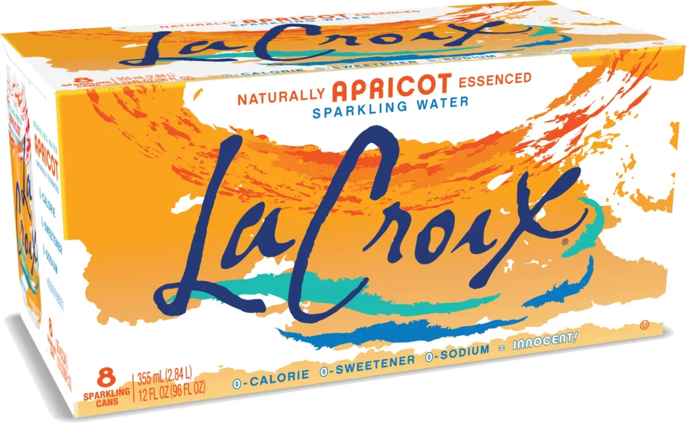 LaCroix Sparkling Water, Apricot, 12 Fl Oz (pack of 8)