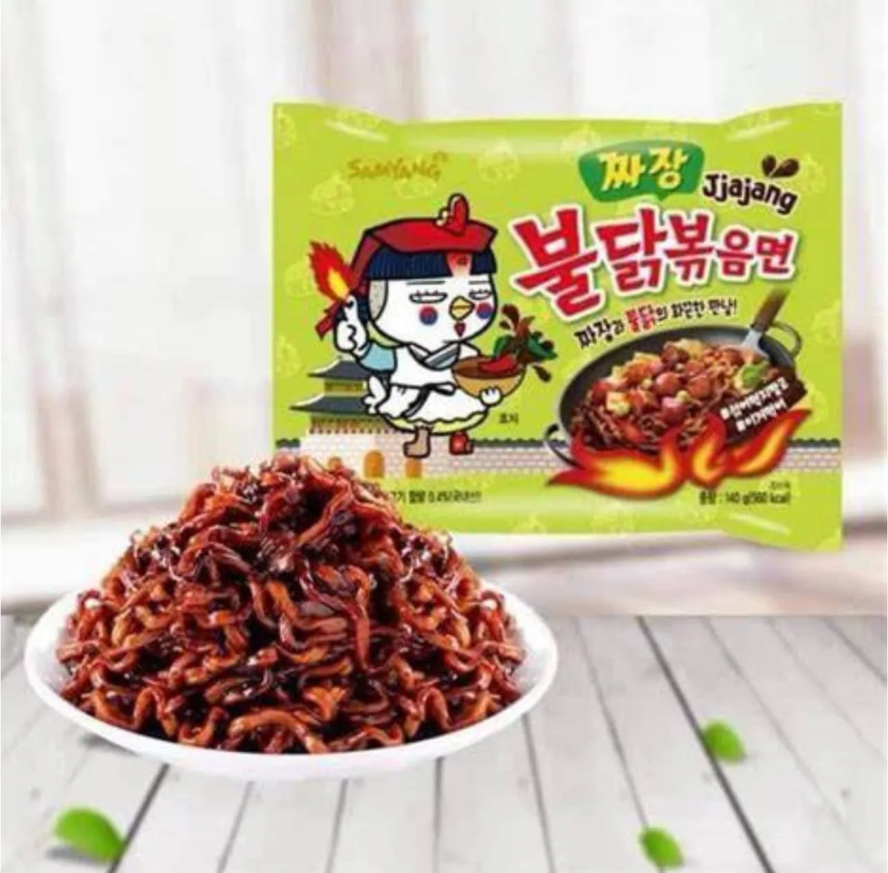 Samyang Jjajang Hot Chicken Ramen ì§Å“ìž¥ ë¶Ë†ëâ€¹­ 볶ì Å’면, multi, 4.94 ounce (pack of 5) (Ven-VND15-149)