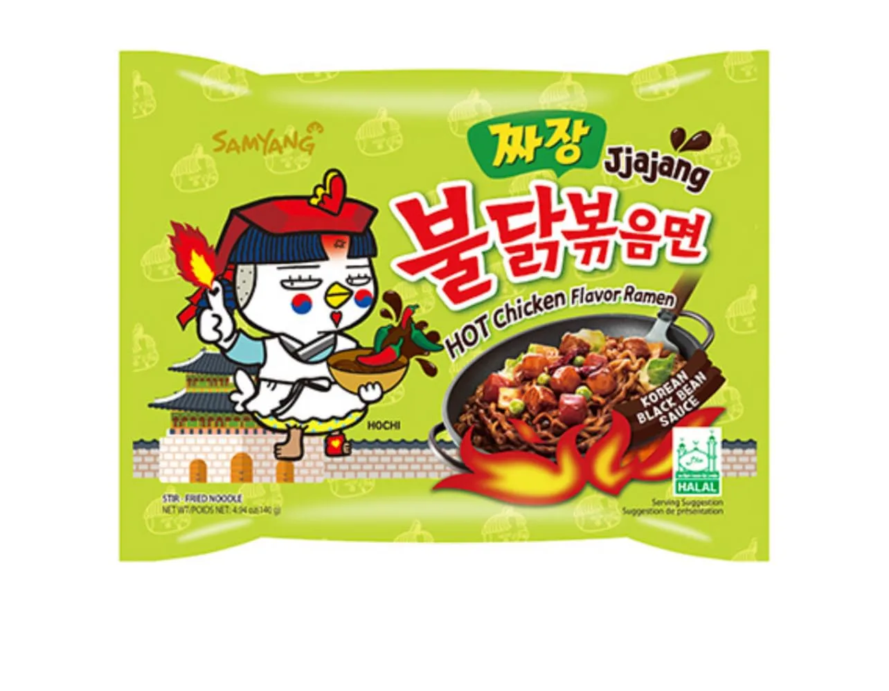 Samyang Jjajang Hot Chicken Ramen ì§Å“ìž¥ ë¶Ë†ëâ€¹­ 볶ì Å’면, multi, 4.94 ounce (pack of 5) (Ven-VND15-149)