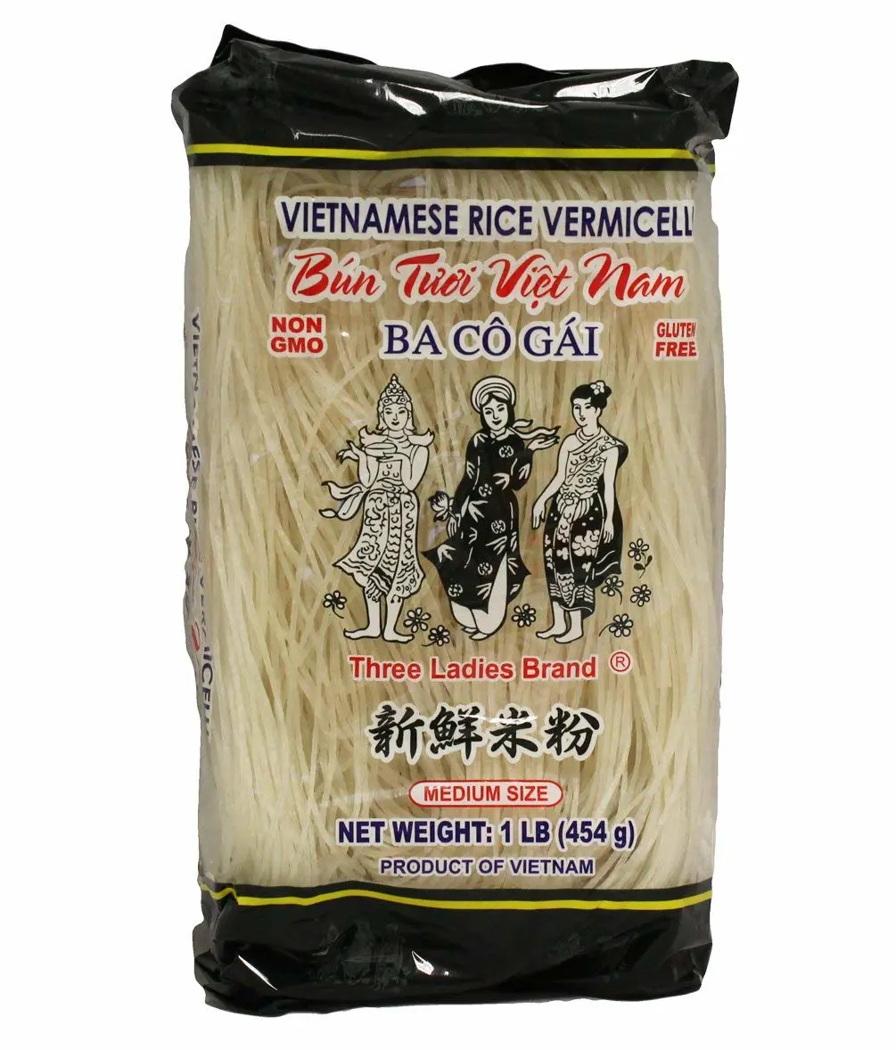 Three Ladies Vietnamese Rice Stick Vermicelli, 16 oz., 3 Pack - SET OF 2
