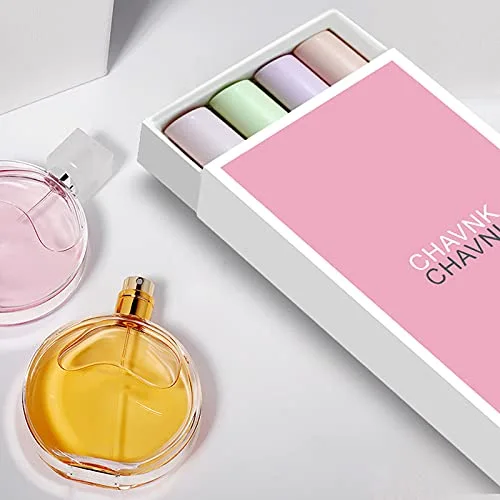 Solid Perfume Stick, 4 PCS Fruity and Floral Scent Fragrance Crayons Set for Women Girls