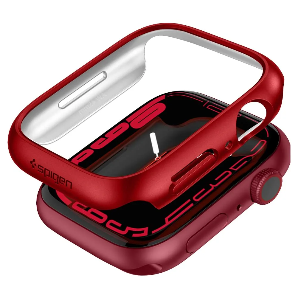 Spigen Thin Fit Designed for Apple Watch Series 8/7 (45mm) Case - Metallic Red