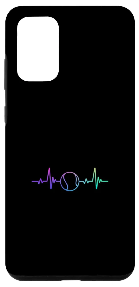 Galaxy S20+ Baseball Heart Beat Sport Hobby Interest Art Line Design Case