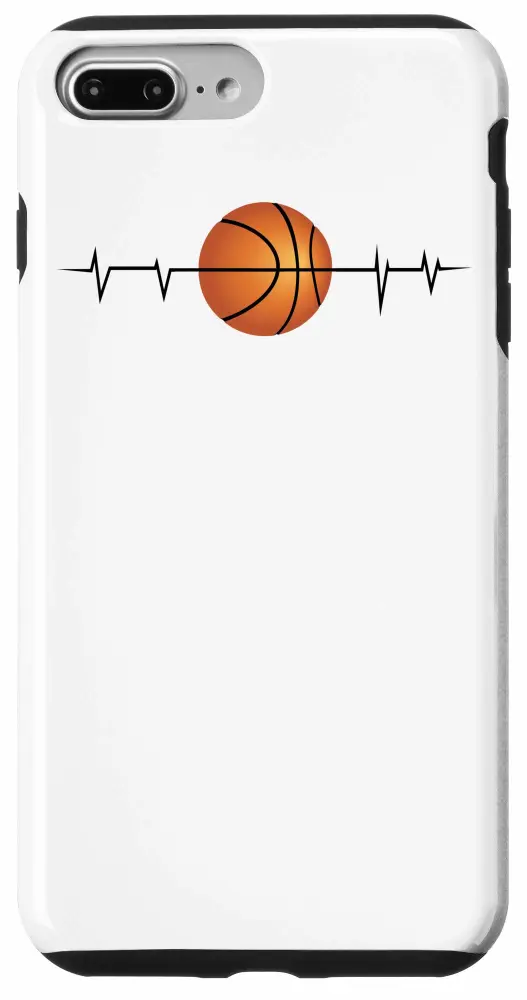 iPhone 7 Plus/8 Plus Basketball Heartbeat | Cool I Love Basketball Gift Case