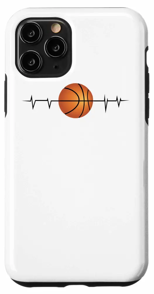 iPhone 11 Pro Basketball Heartbeat | Cool I Love Basketball Gift Case