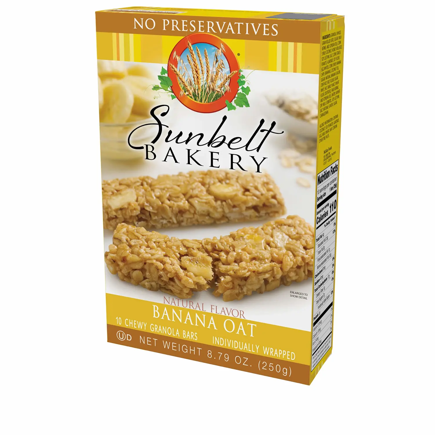 Sunbelt Bakery Banana Oat Chewy Granola Bars, 20 Count
