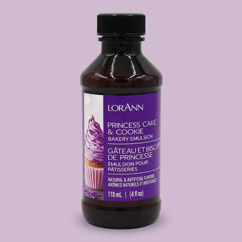 Lorann Oils Princess Cake and Cookie Bakery Emulsion: Regal Flavor Blend, Perfect for Enhancing Sweet, Cake-like Undertones in Baked Goods, Gluten-Free, Keto-Friendly, Unique Flavor Blend Essential