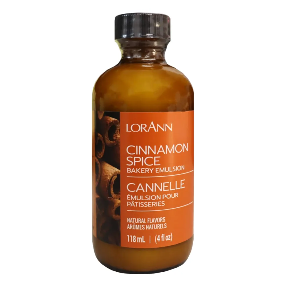 Lorann Oils Cinnamon Spice Bakery Emulsion: True Cinnamon Essence, Perfect for Enhancing Spiced Undertones in Baked Goods, Gluten-Free, Keto-Friendly, Cinnamon Extract Alternative for Your Kitchen