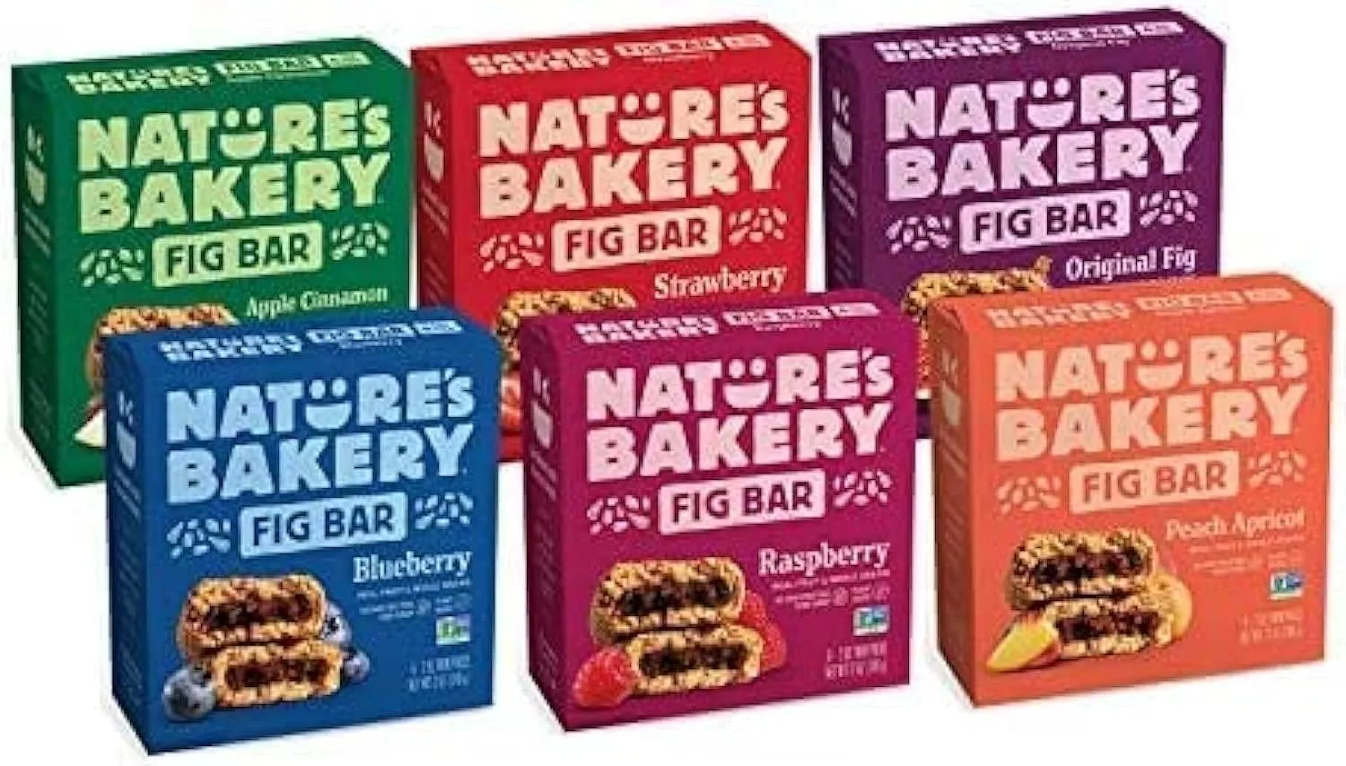 Nature's Bakery Original Real Fruit, Whole Grain Fig Bar- 36 ct. 6 Boxes, 2 Ounce (Pack of 36)