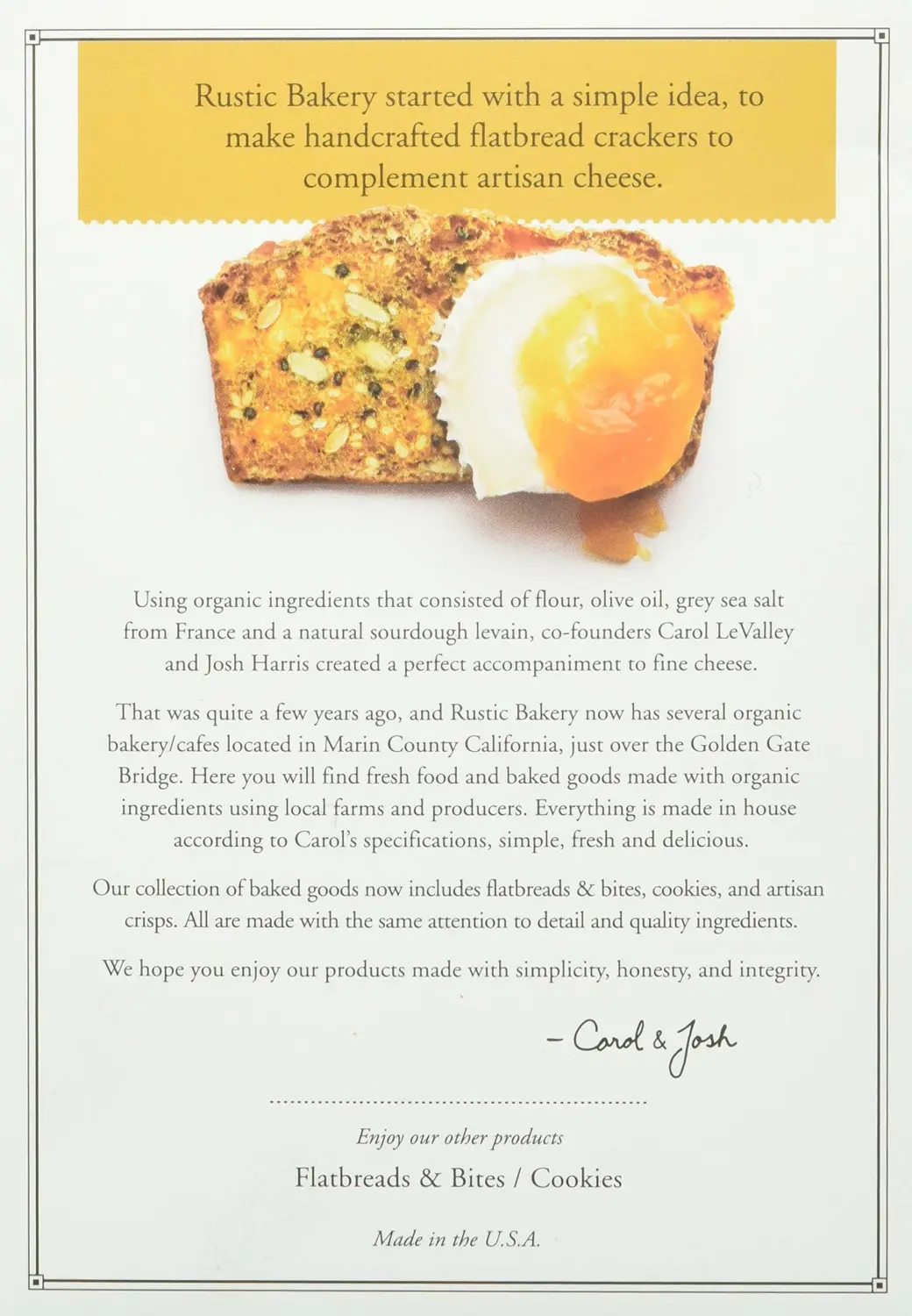 Rustic Bakery, Citrus, Ginger & Thyme Crisps, 5 Ounce