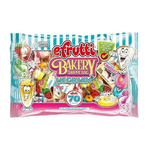 eFrutti Bakery Shoppe Bag Gummy Candy Meg Mix Bag, 20.14 Ounce - 70 Pieces
