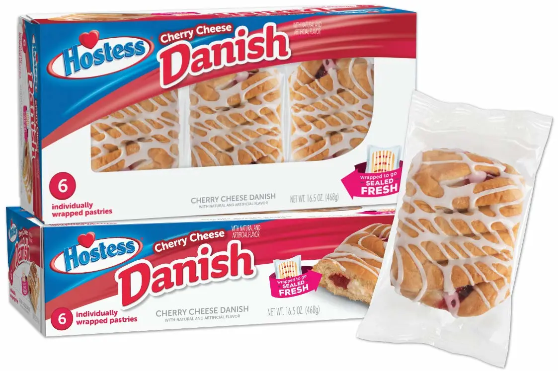 Hostess Bakery, Danish Cherry Cheese Bear Claw, 16.5 Oz