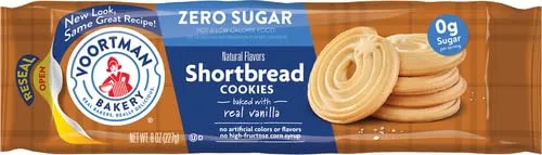 Voortman Bakery Sugar Free Shortbread Cookies, 12 Count