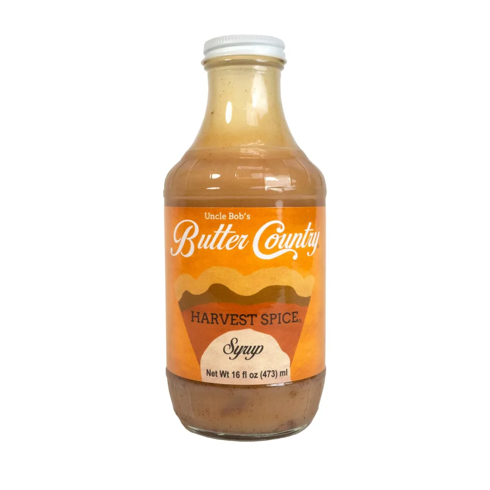 Butter Country Rich and Creamy Buttermilk Syrup | Harvest Spice Flavor | Seasonal Syrup for Fall Recipes & Holiday Desserts | 16 fl oz Bottle